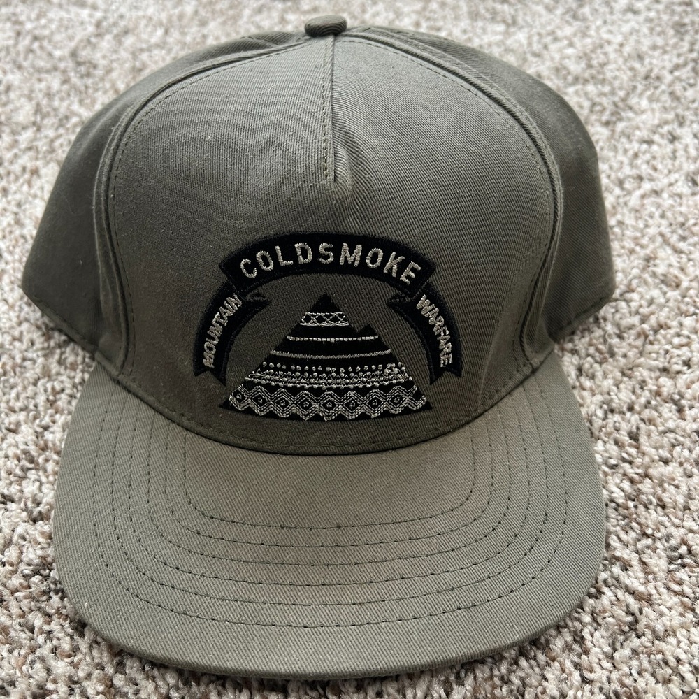 ColdSmoke Mountain Warfare Baseball Cap Hat Snapback Army Green USA Made